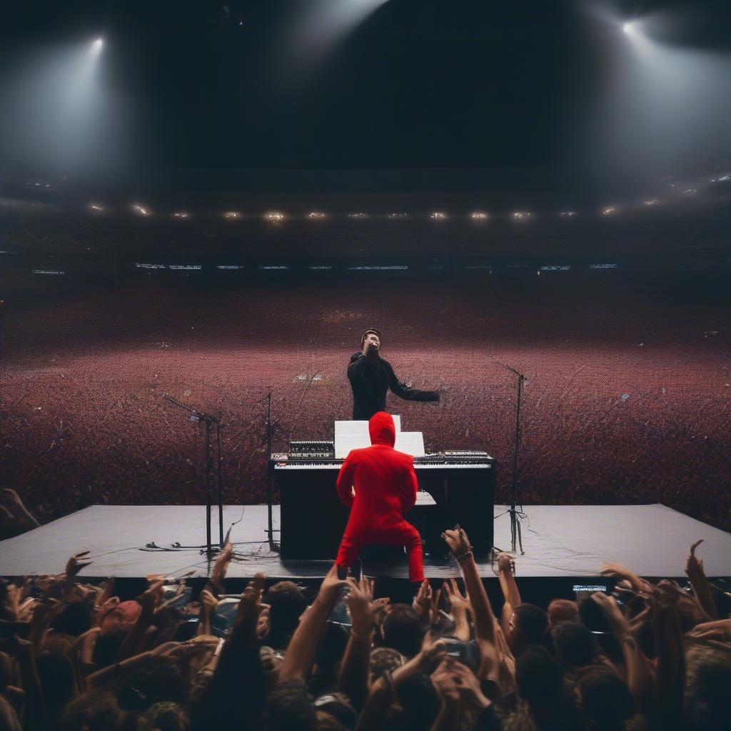 Twenty One Pilots performing "Stressed Out"