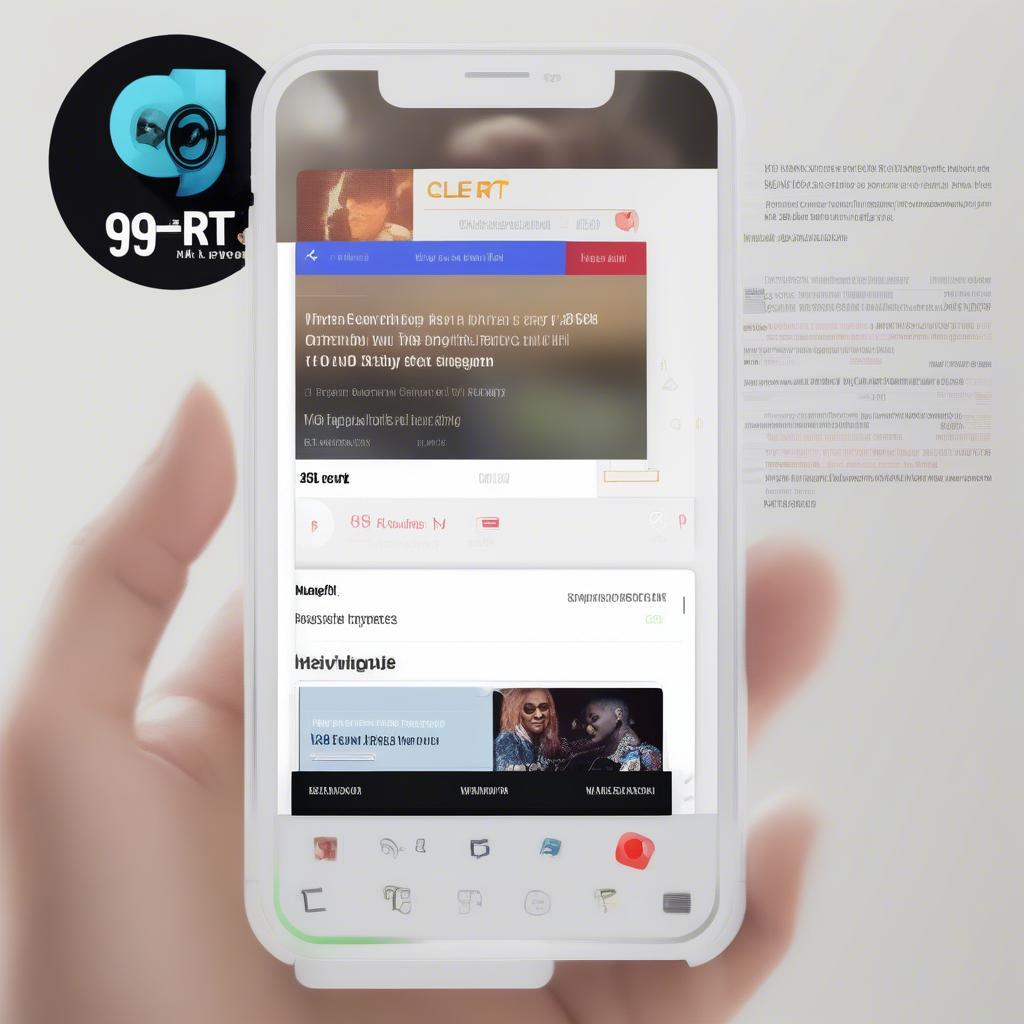 99.5 rt Mobile App: A screenshot of the 99.5 rt mobile app, showcasing its user-friendly interface and features for listening to music and staying updated with the latest charts.