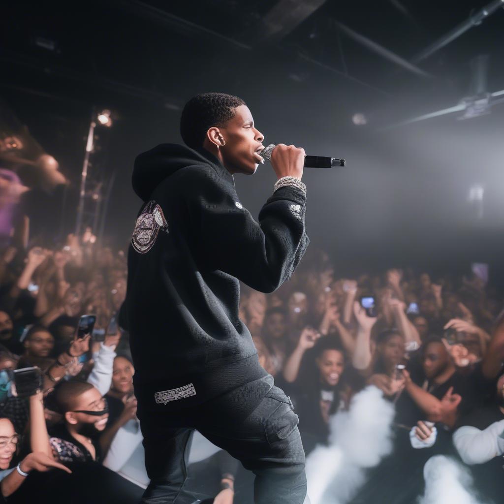 A Boogie Wit Da Hoodie Performing Live on Stage