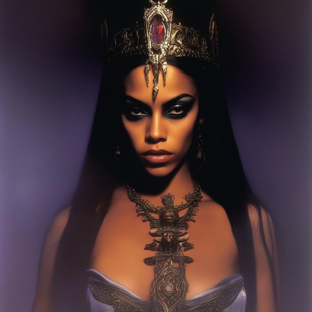 Aaliyah in Queen of the Damned movie poster