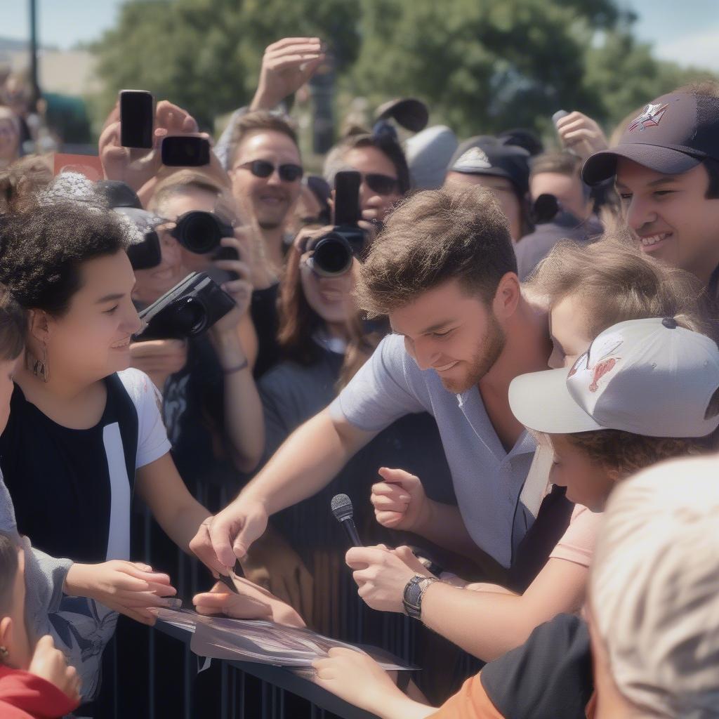 Aaron Lines Meeting with Fans