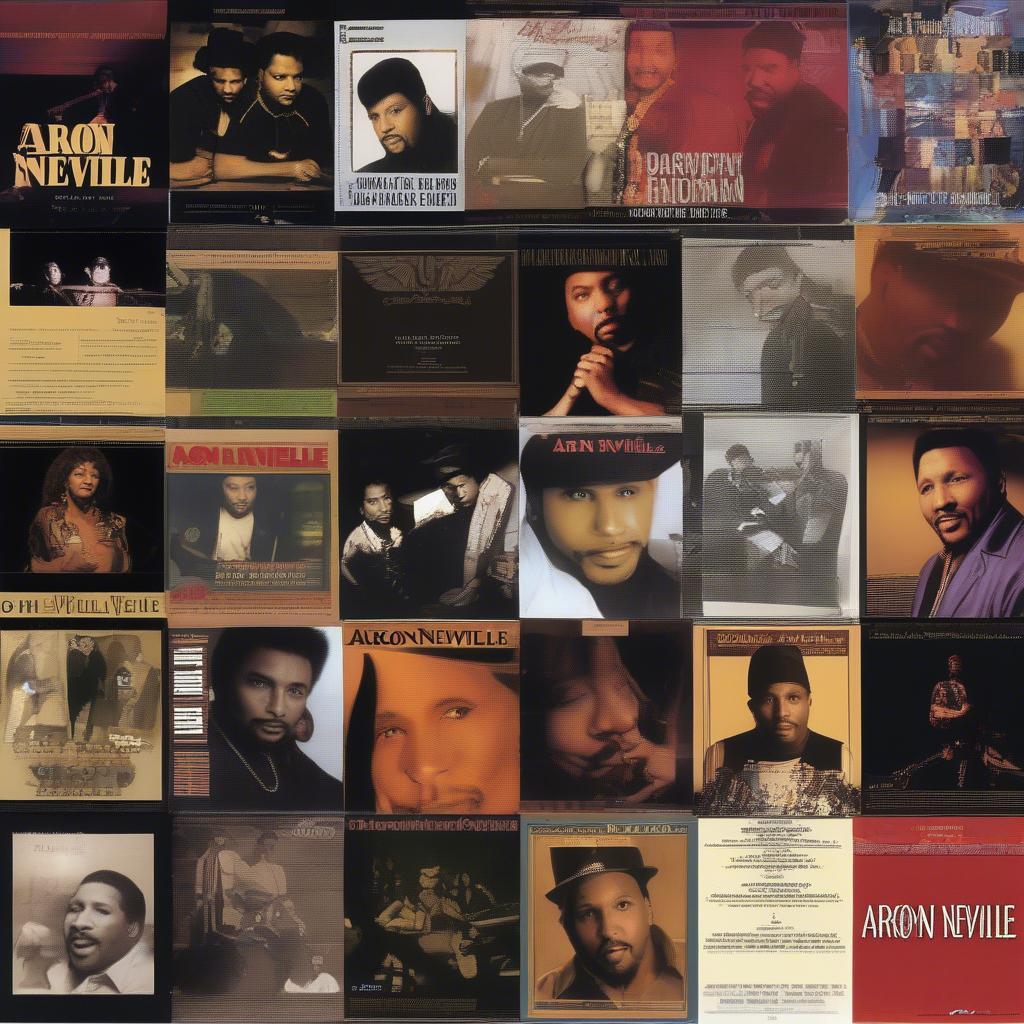 Aaron Neville Album Covers Collage