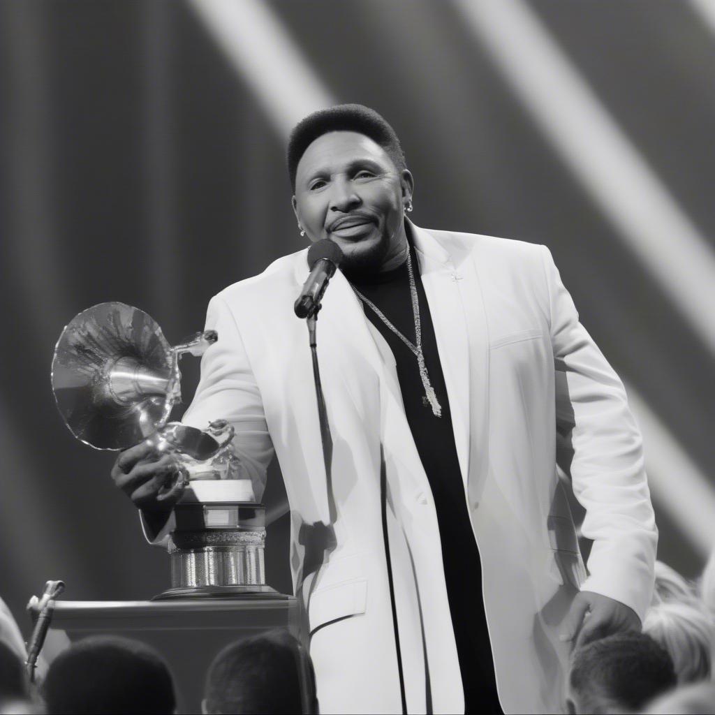 Aaron Neville Receiving an Award