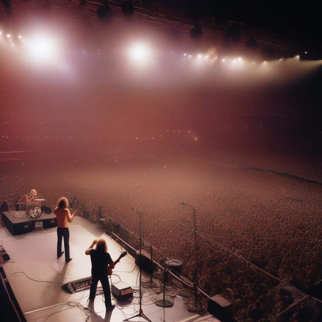 AC/DC Performing Live in a Stadium