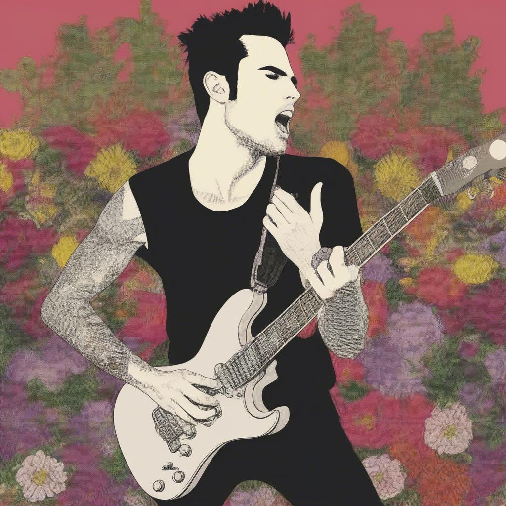 Adam Levine in his early Kara's Flowers days