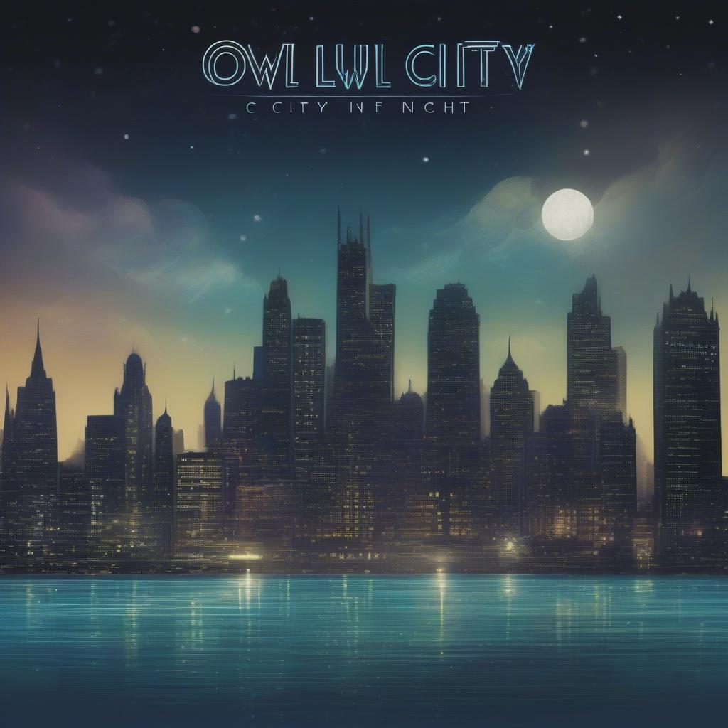 Owl City's Ocean Eyes album cover featuring Adam Young's signature imagery