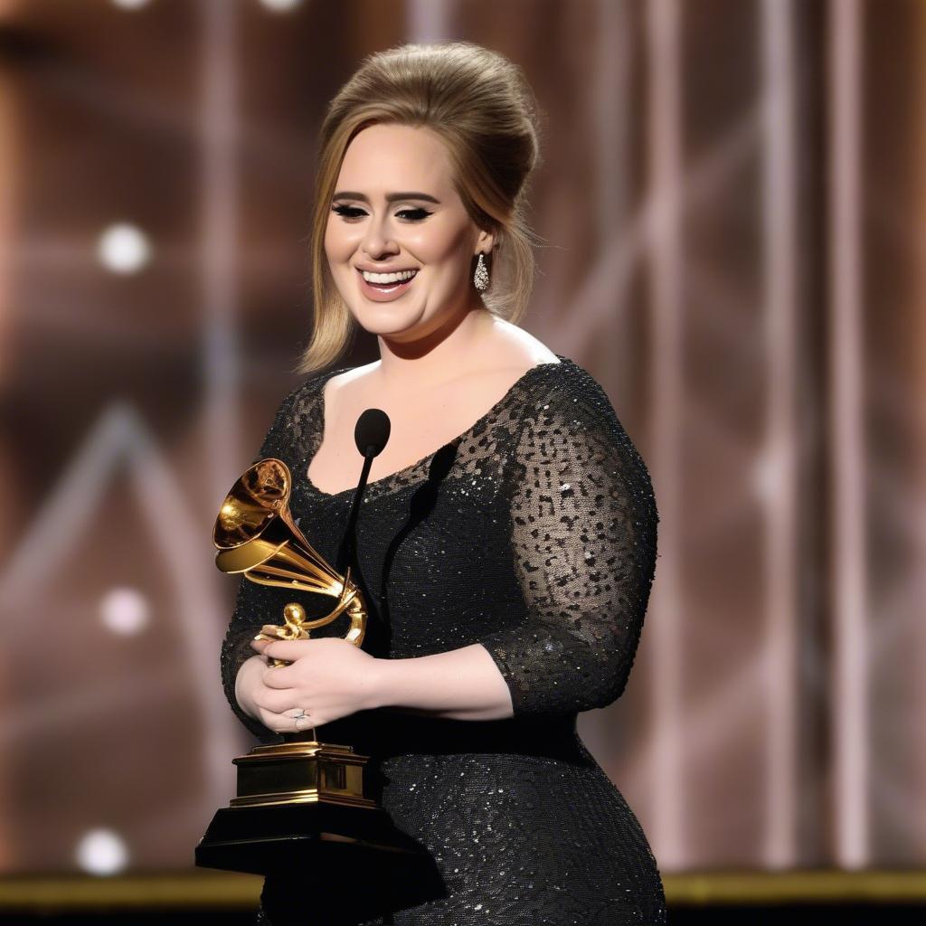 Adele Accepting an Award for 25