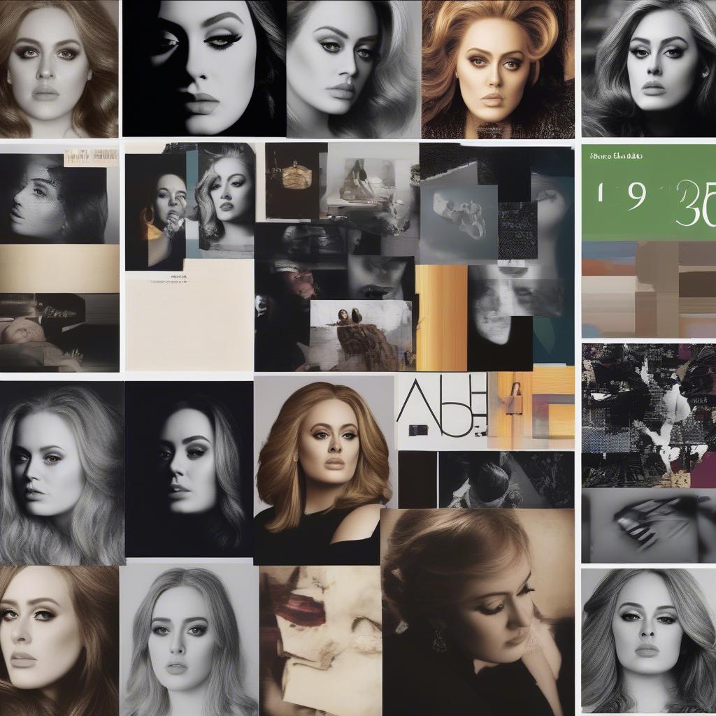 Collage of Adele's Album Covers