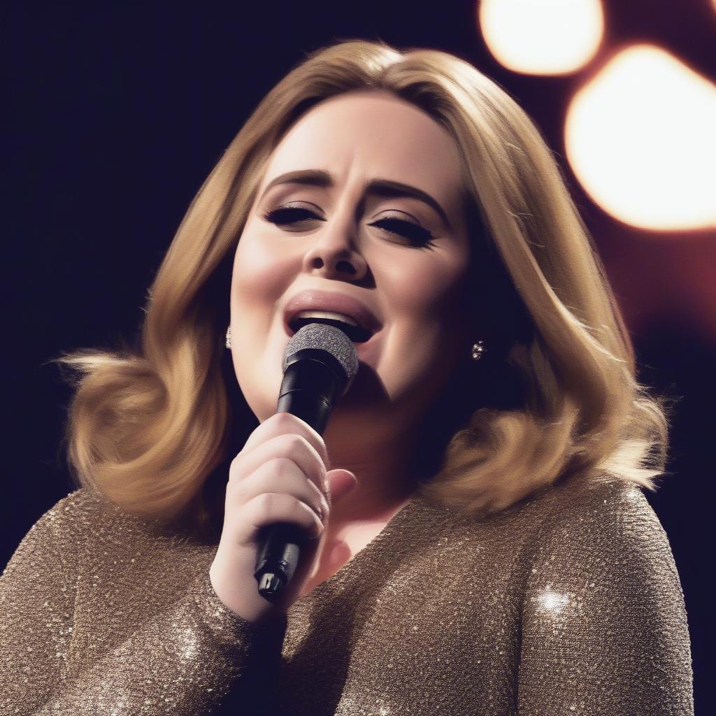 Adele Performing Live During 25 Era