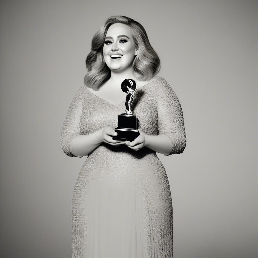 Adele Receiving an Award for 25