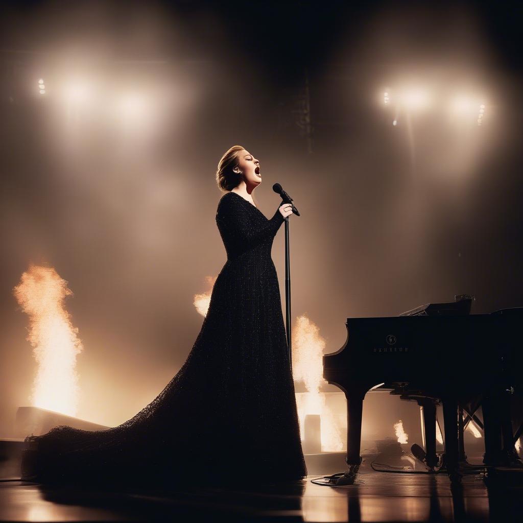 Adele Performing Set Fire to the Rain