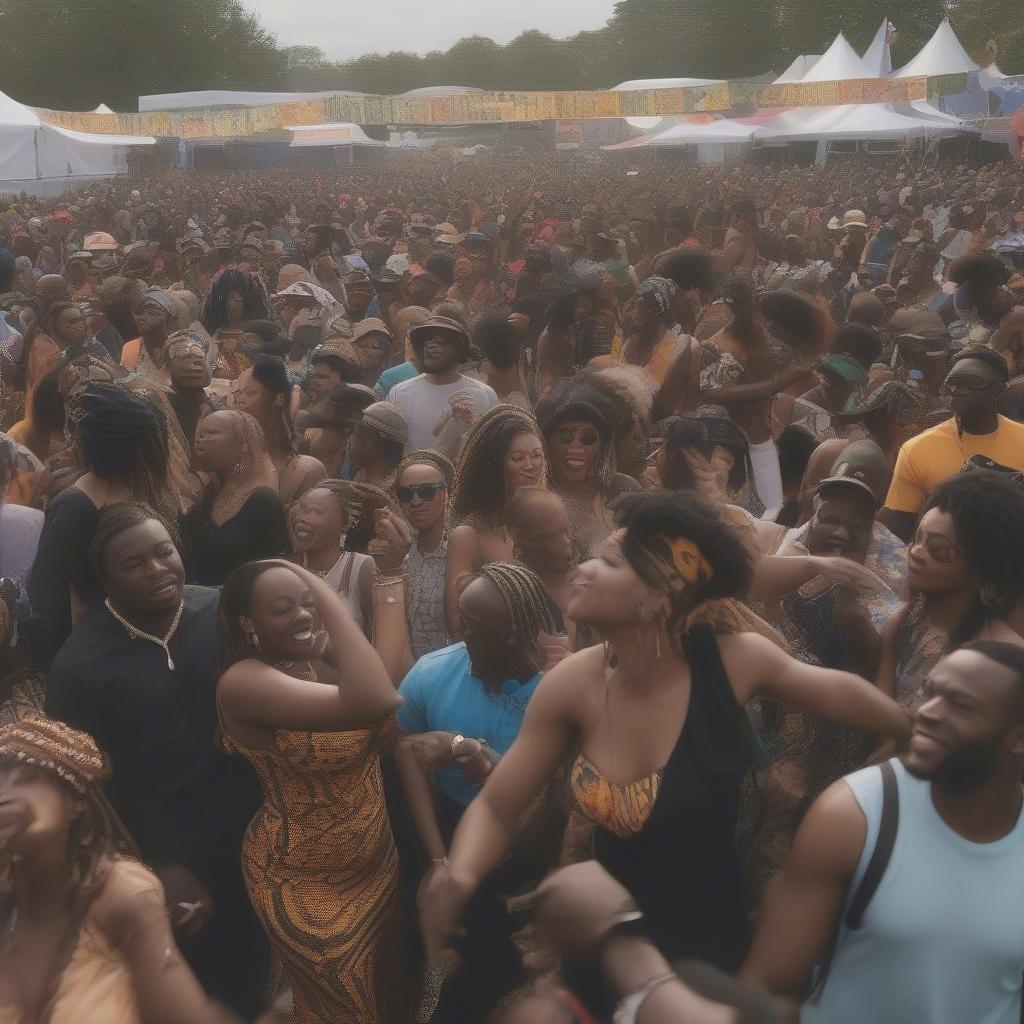 Afrobeat Music Festival Crowd