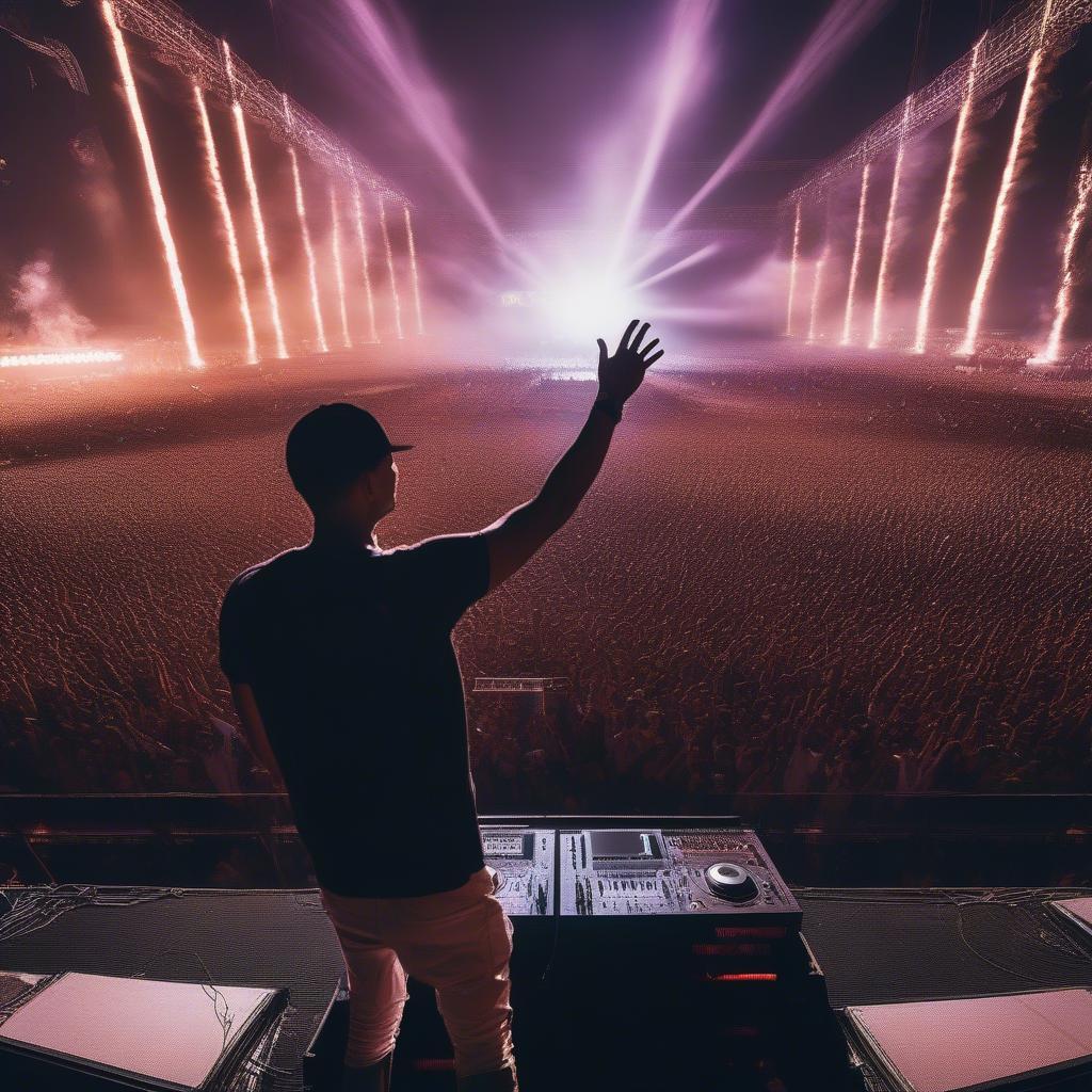 Afrojack Performing at a Music Festival