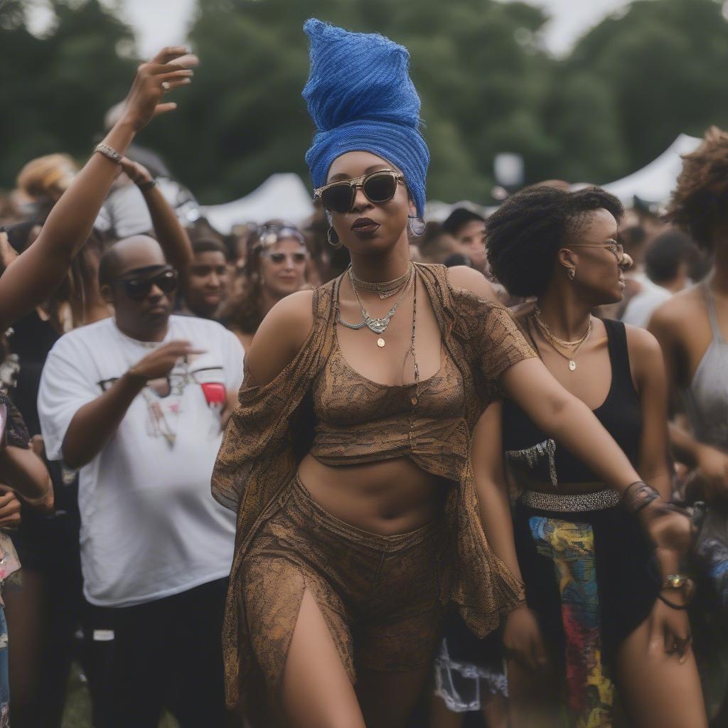 Crowd at the 2017 Afropunk Festival in Atlanta.