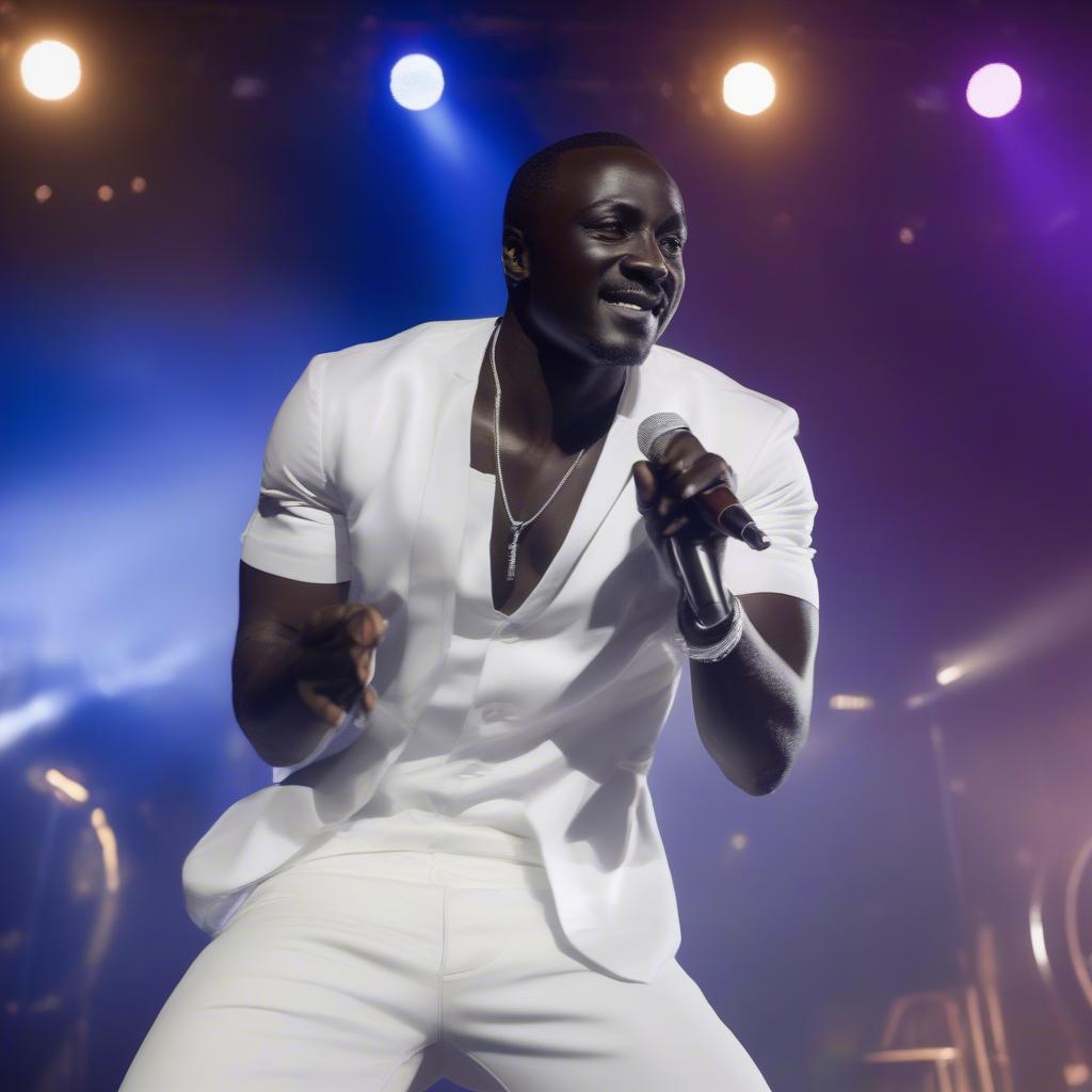 Akon Performing Live on Stage