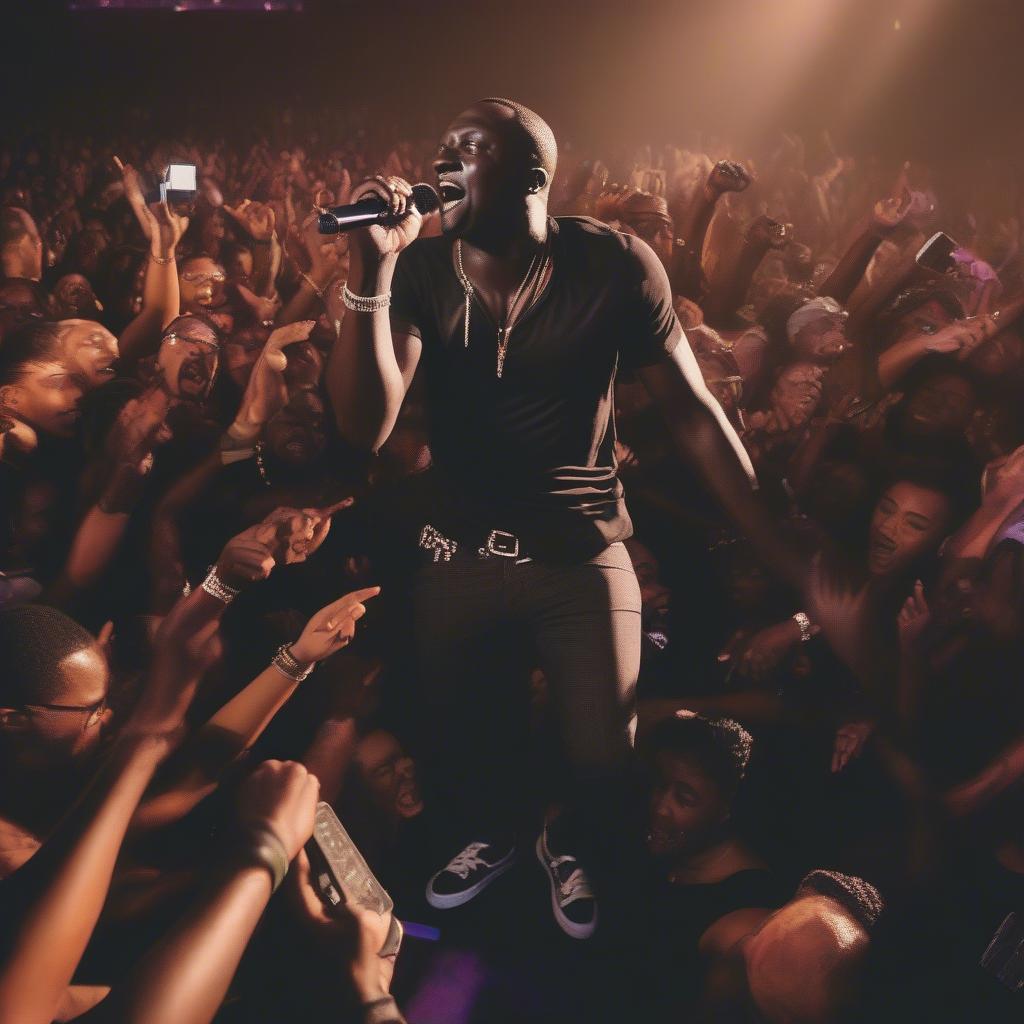 Akon Performing Smack That