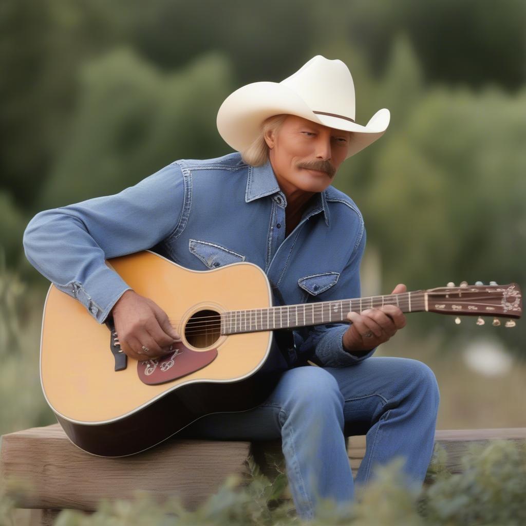 Alan Jackson Playing Guitar