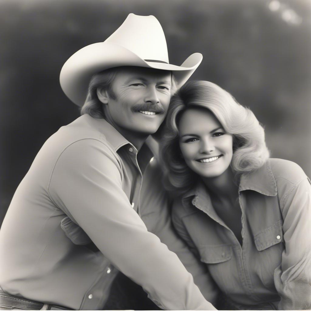 Alan Jackson and his wife Denise