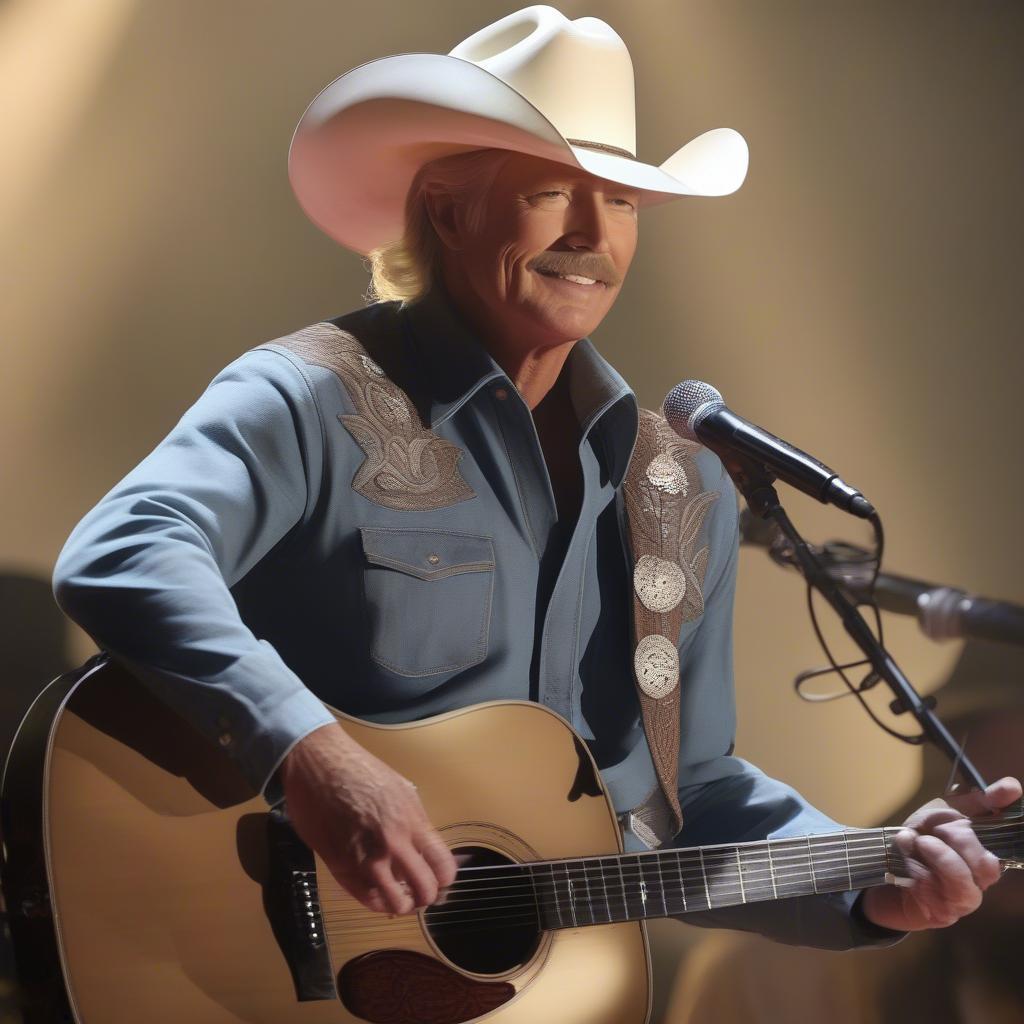 Alan Jackson Performing Live on Stage