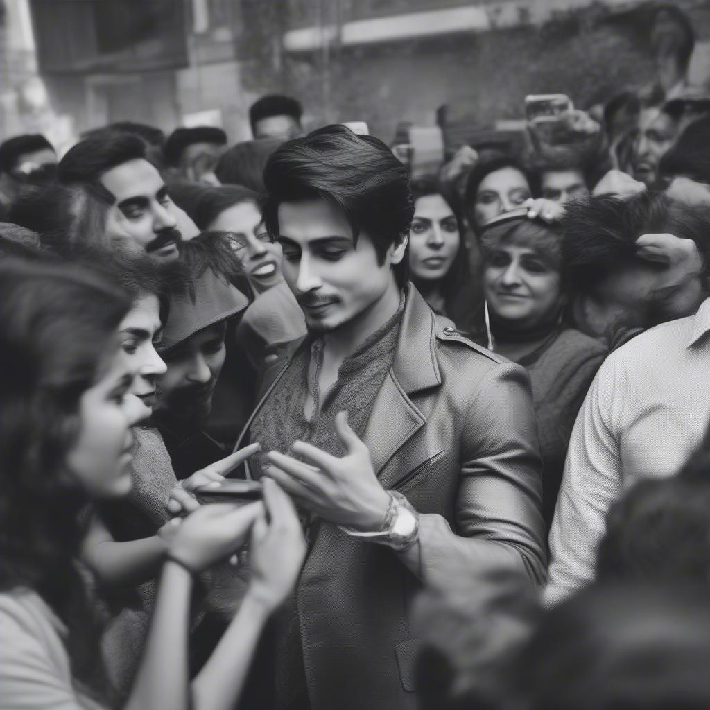 Ali Zafar connects with his fans during a meet-and-greet event.