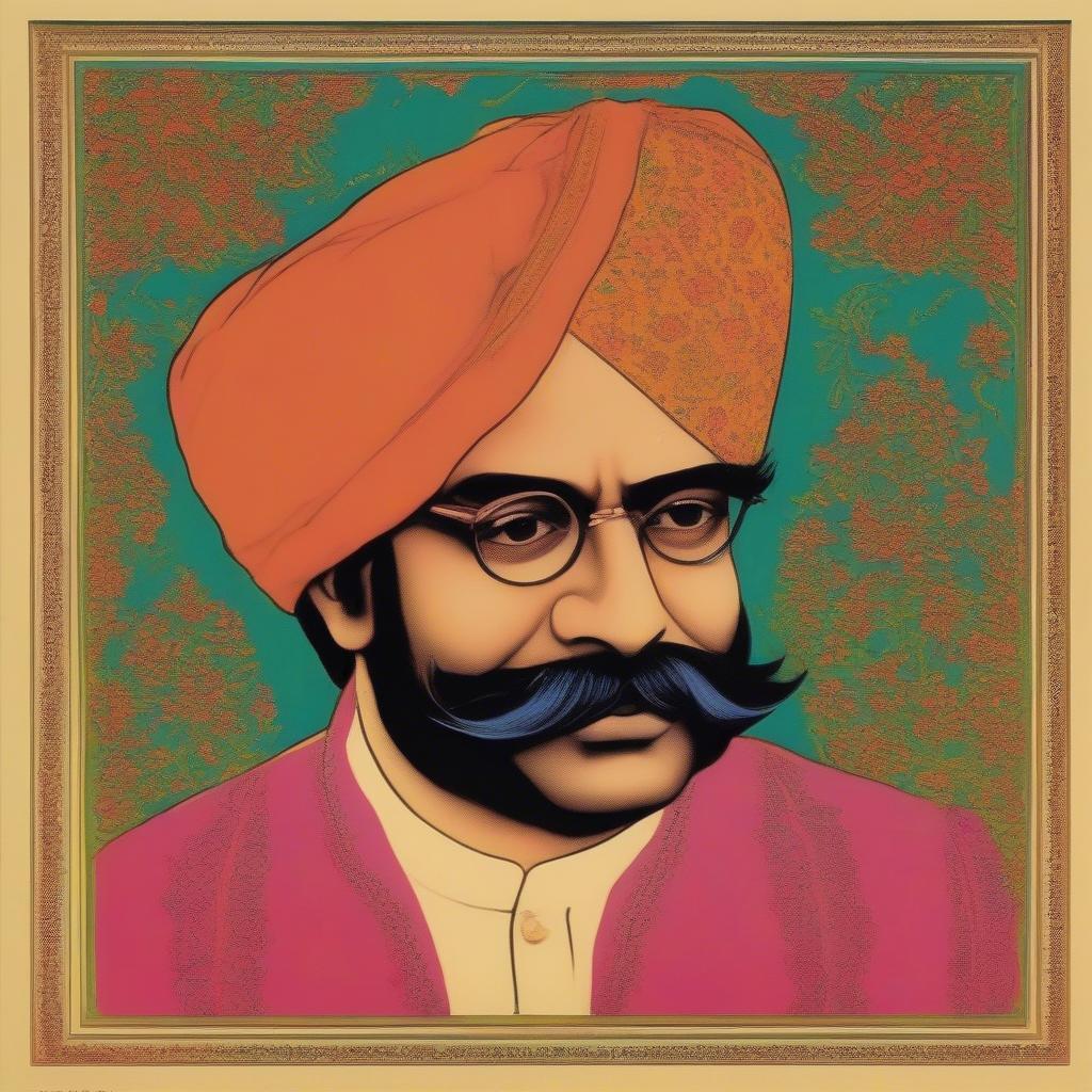 Amar Singh Chamkila album cover featuring his iconic image