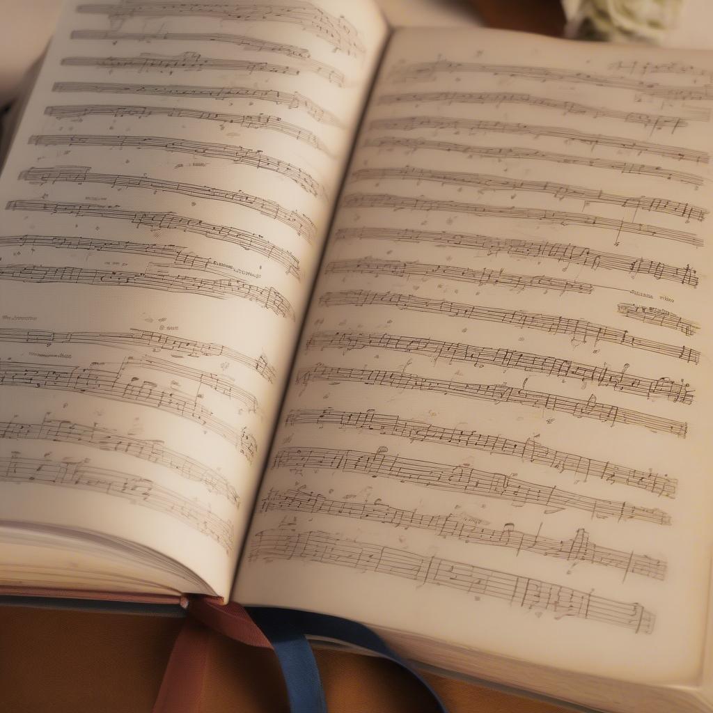 Open hymn book displaying "Amazing Grace"