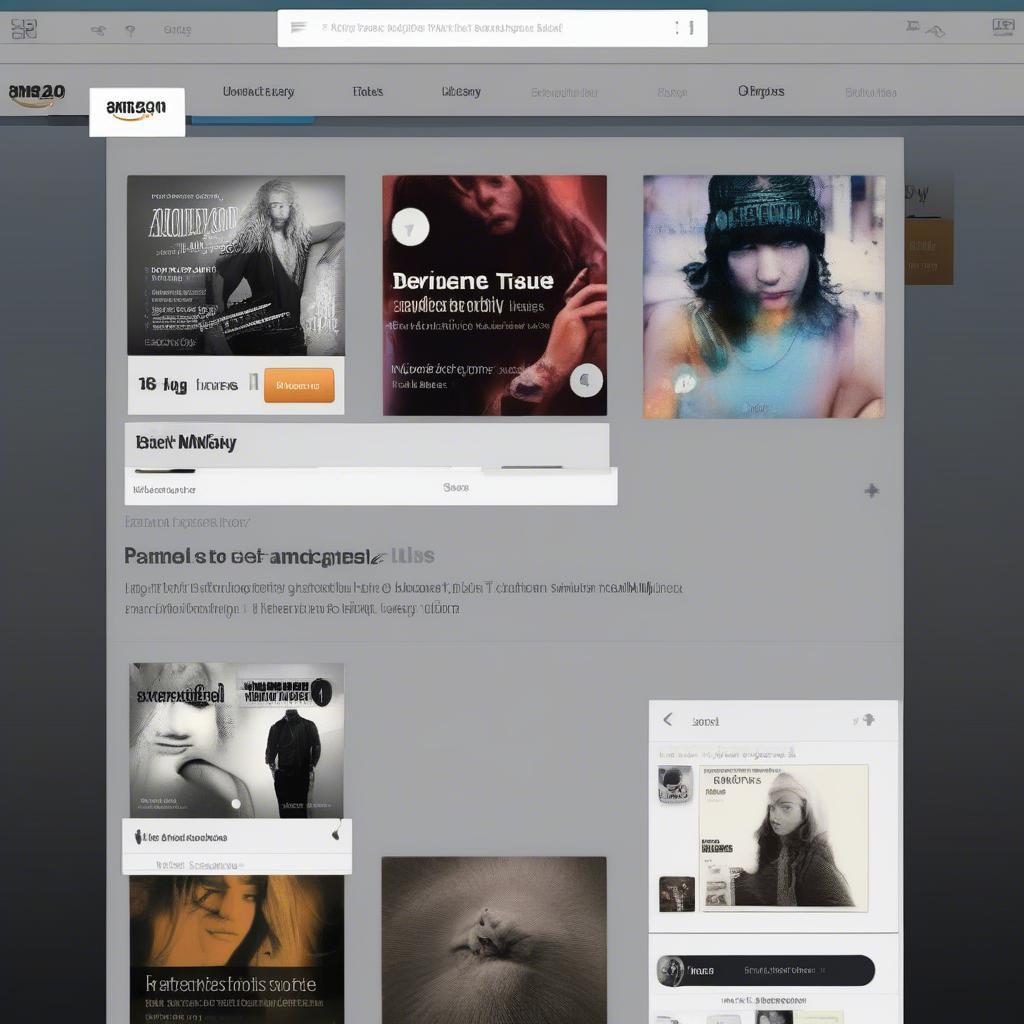 Amazon Music Interface in 2015