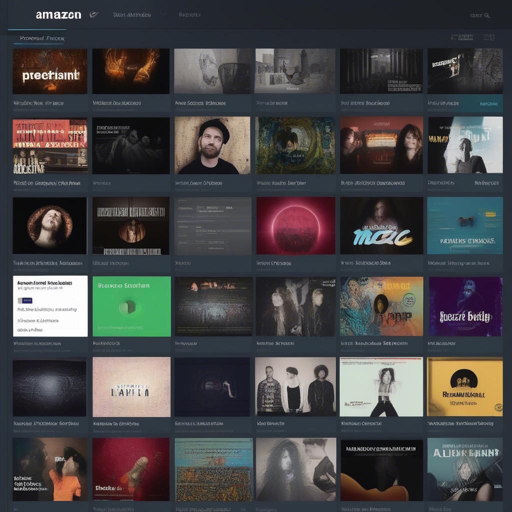 Navigating Search Results for Alternative Music on Amazon Music