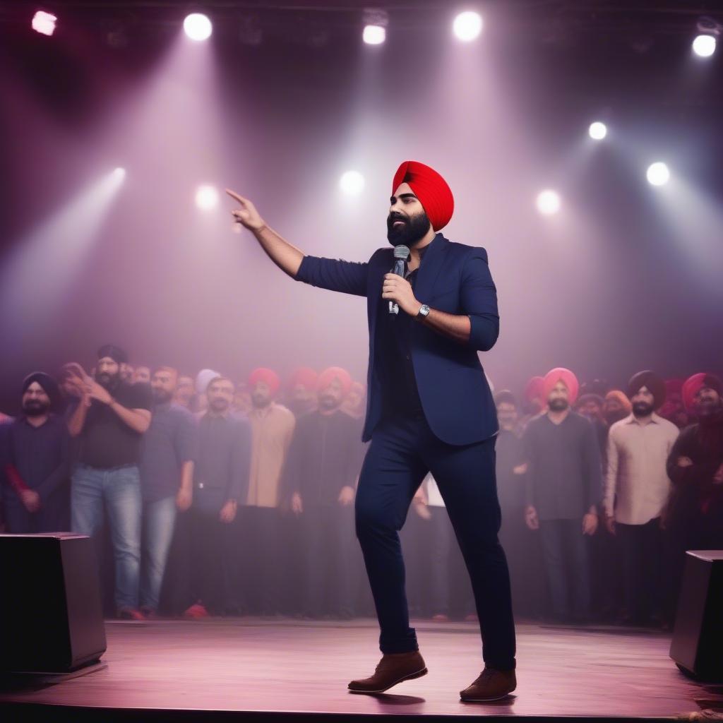 Ammy Virk Performing Live on Stage