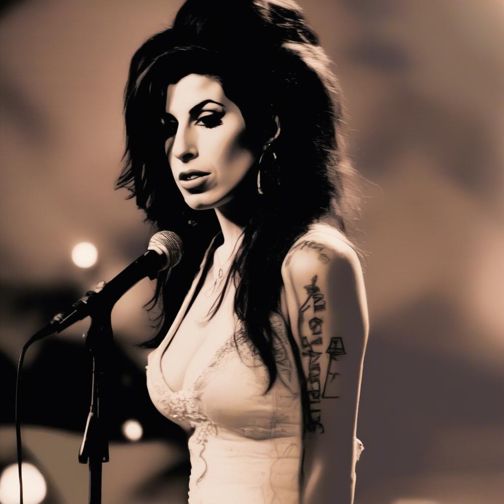 Amy Winehouse performing other top hits