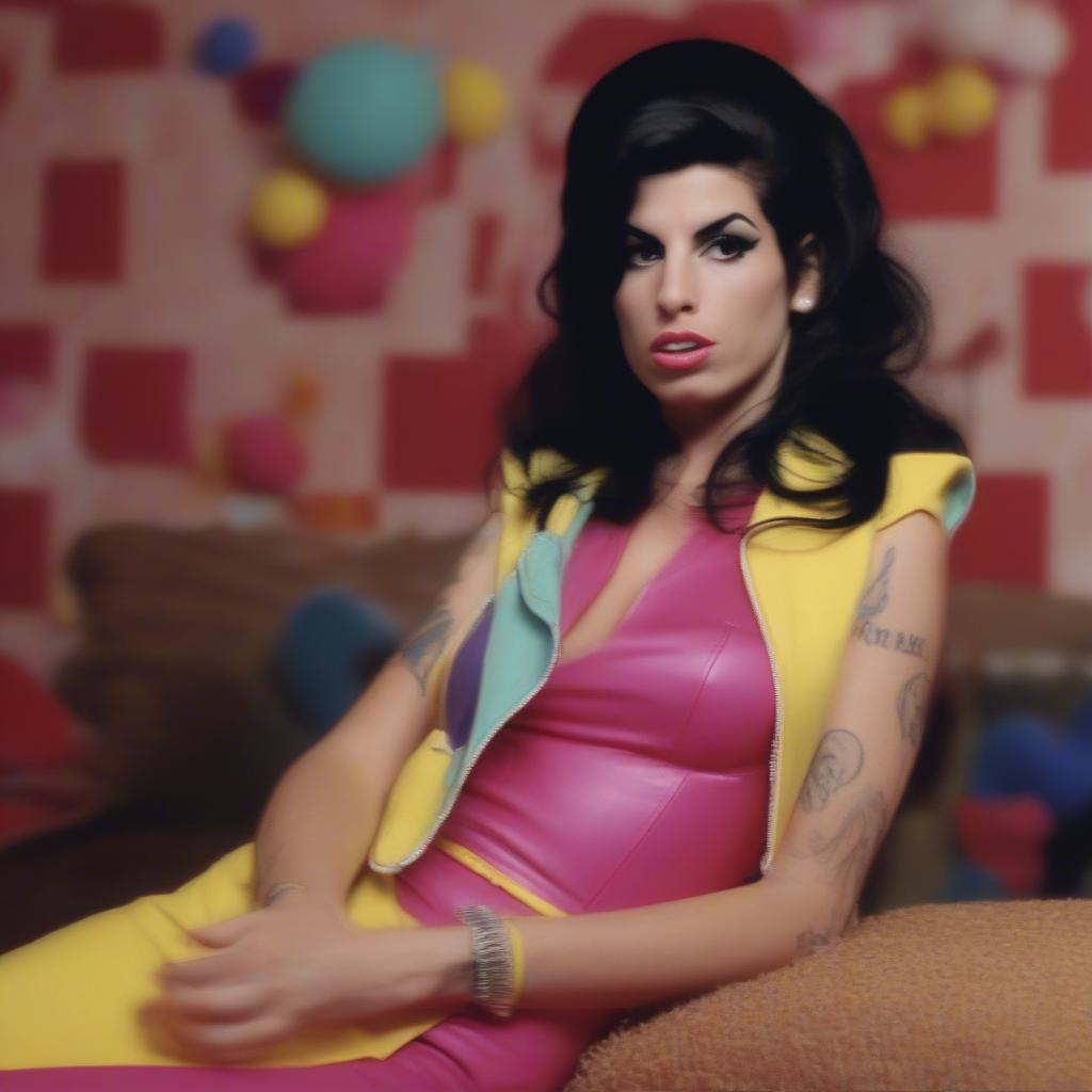 Amy Winehouse in the Valerie music video