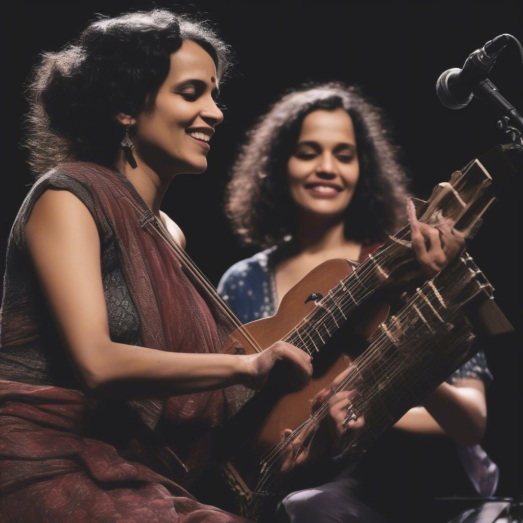 Anoushka Shankar and Norah Jones performing Traces of You