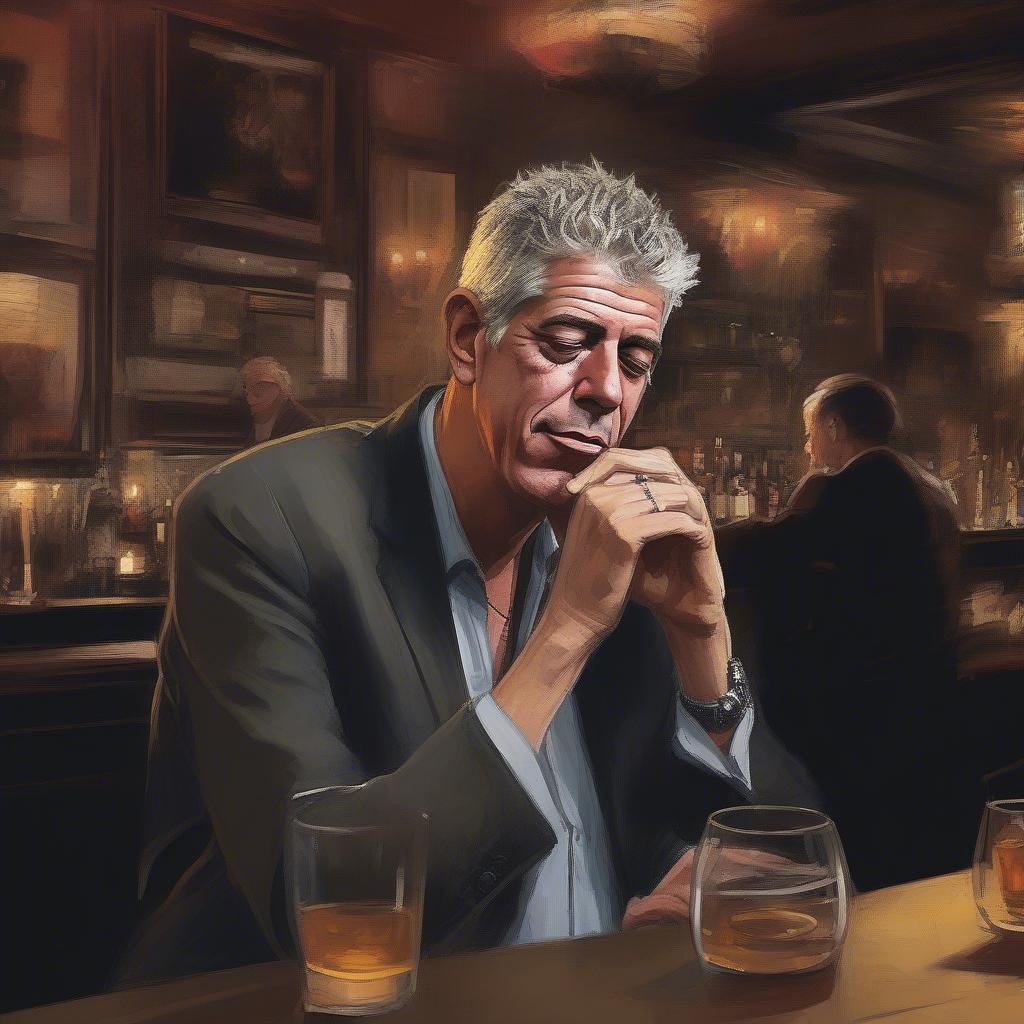 Anthony Bourdain Enjoying "Because the Night"