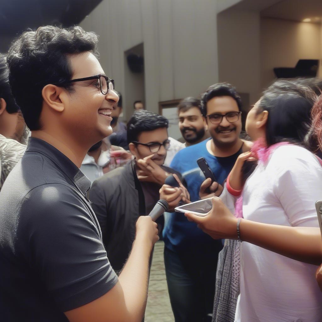 Anupam Roy meeting with fans