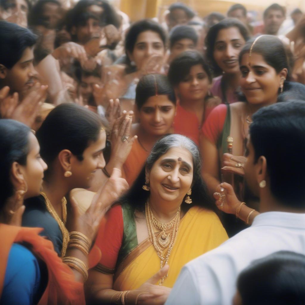 Anuradha Paudwal With Devotees