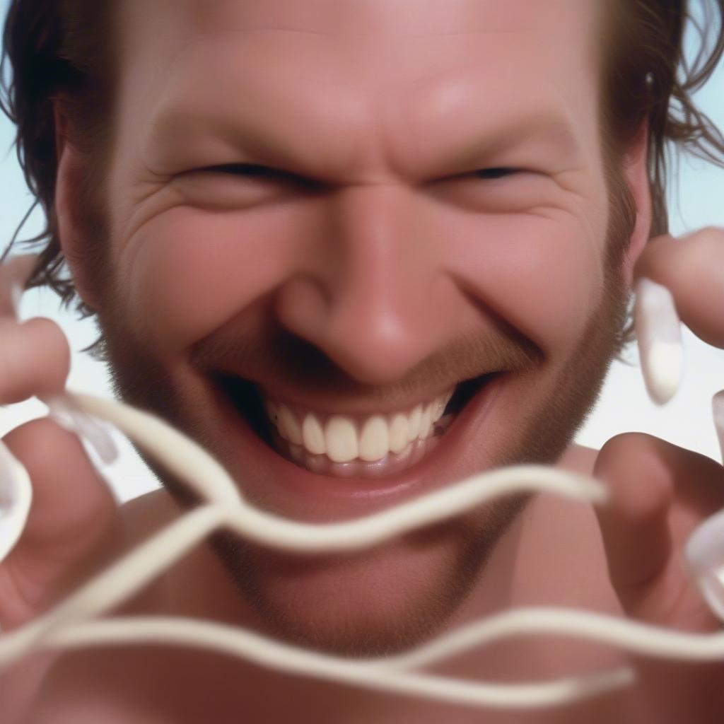 Aphex Twin in the Windowlicker music video