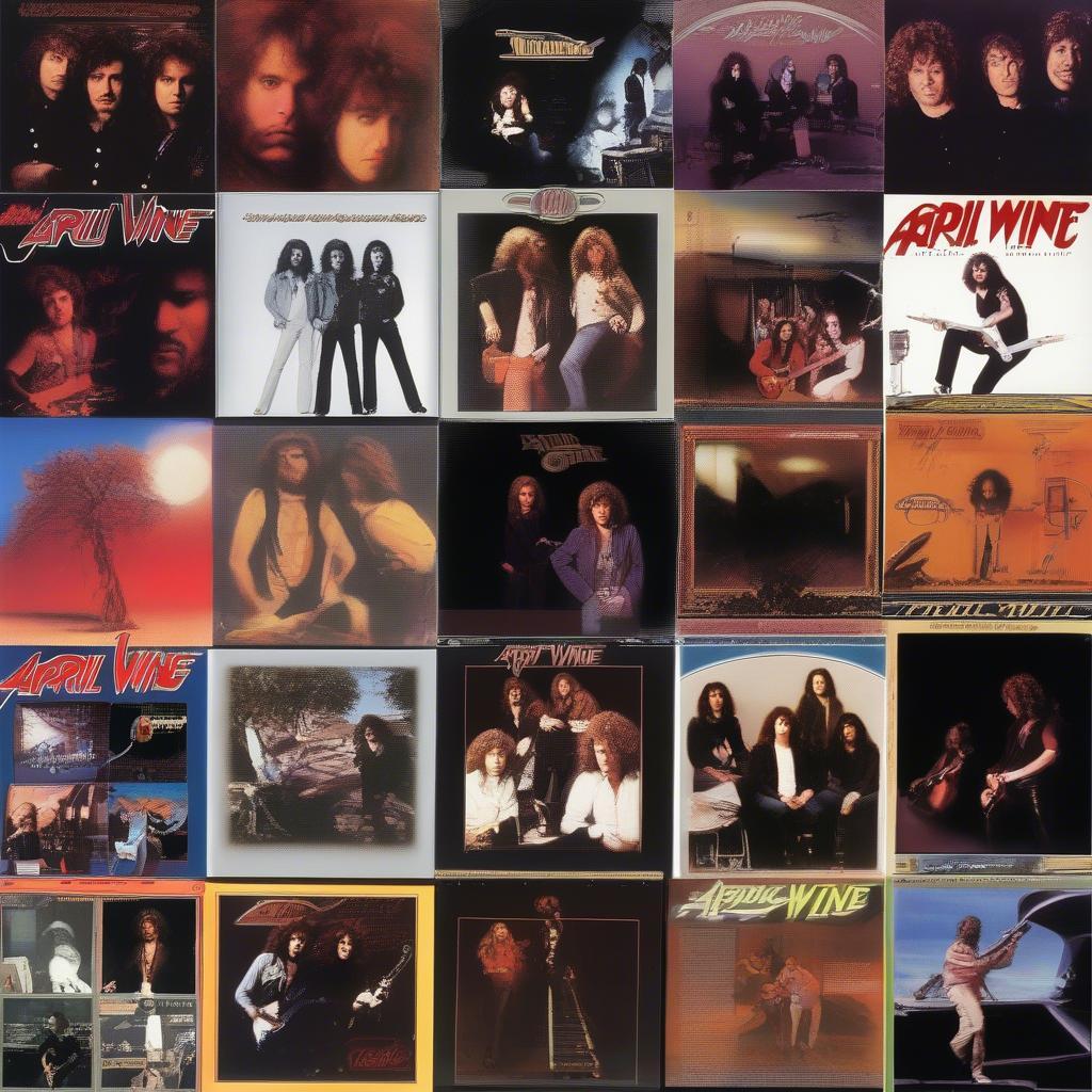 A Collection of April Wine Album Covers