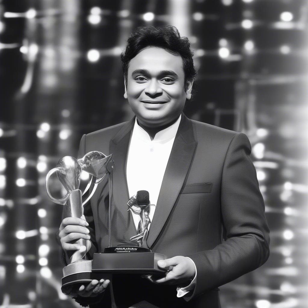 AR Rahman Accepting an Award