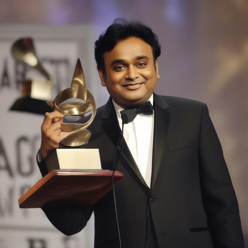 AR Rahman Receiving an Award