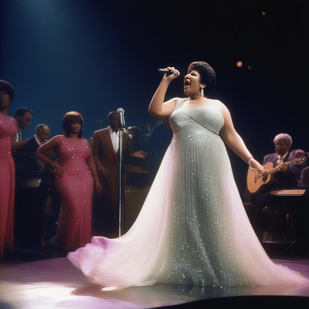 Aretha Franklin performing Chain of Fools