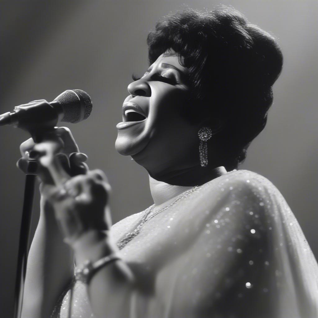 Aretha Franklin performing A Natural Woman