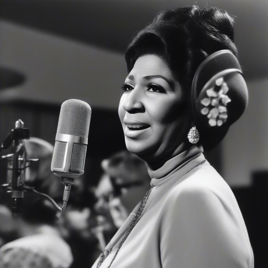 Aretha Franklin Recording "Respect" at United Sound Studios