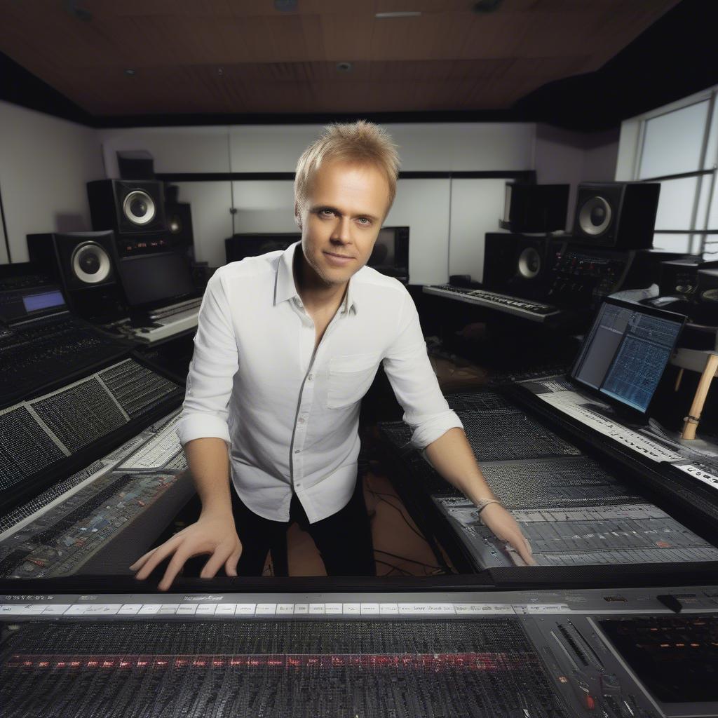 Armin van Buuren in a Studio Session