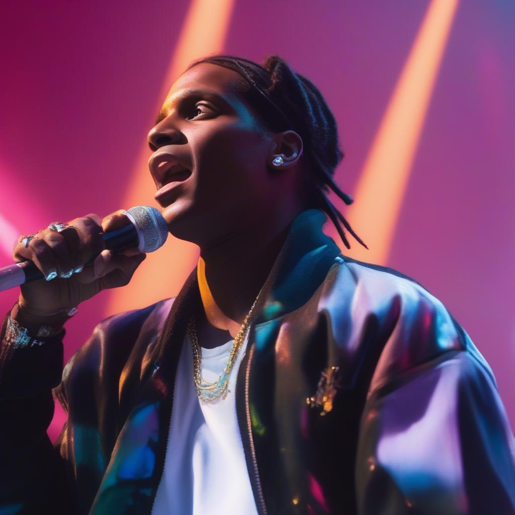 ASAP Rocky Performing Live on Stage