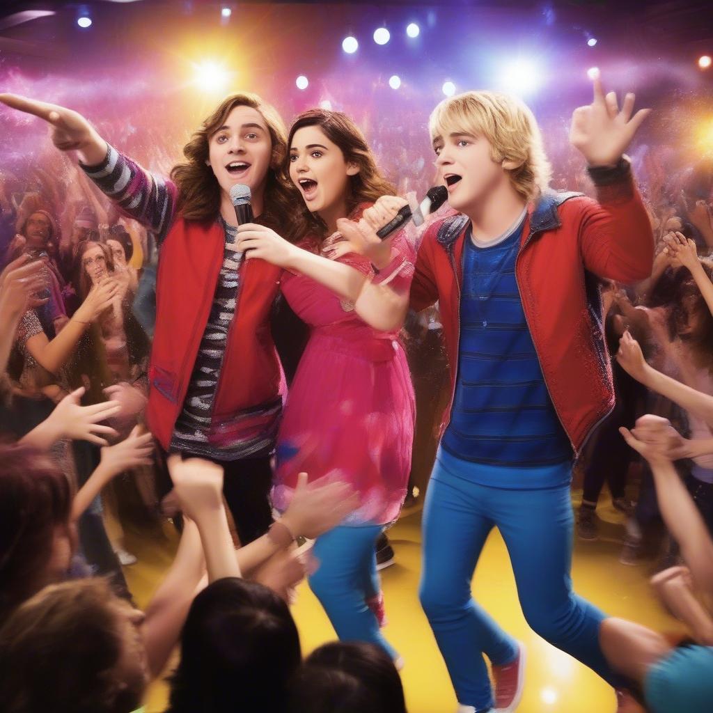 Austin and Ally singing "Can't Do It Without You"