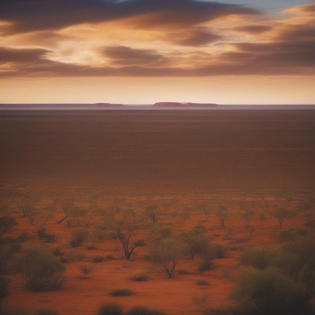 A scenic view of the Australian outback, symbolizing the vast emotional landscape of breakup songs.