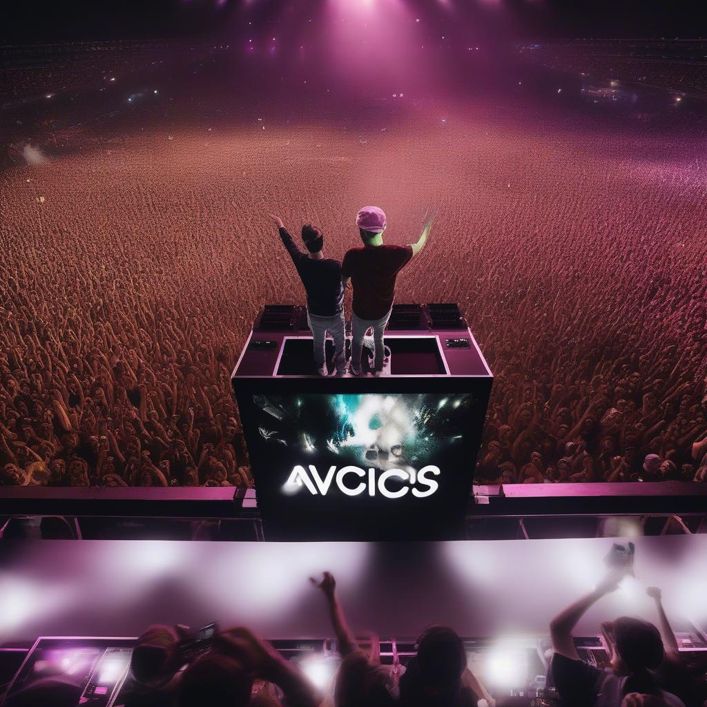 Avicii Performing Live on Stage