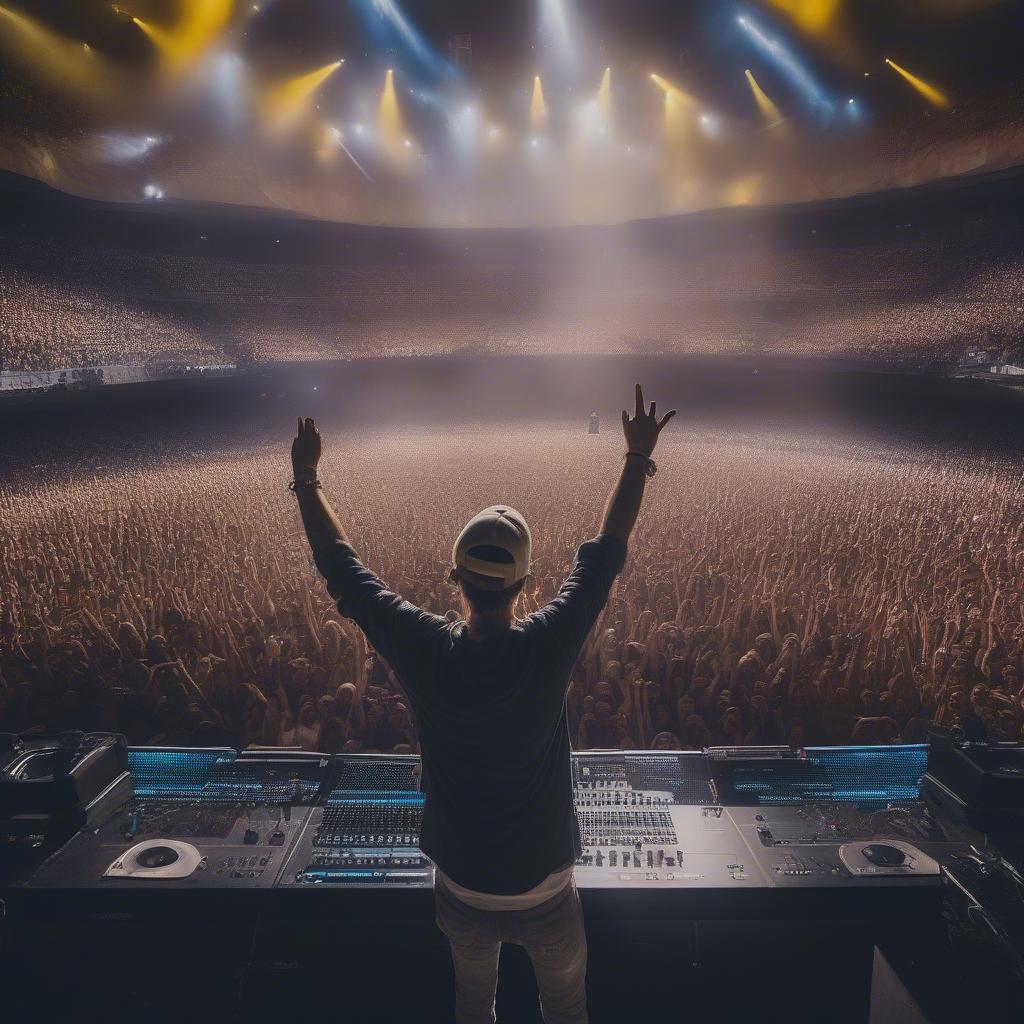 Avicii performing "Wake Me Up" live in 2013