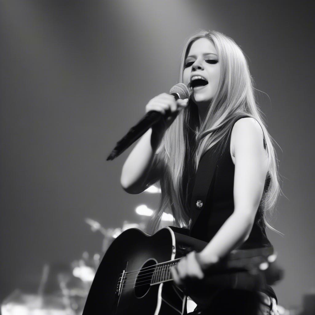 Avril Lavigne performing "I'm With You"