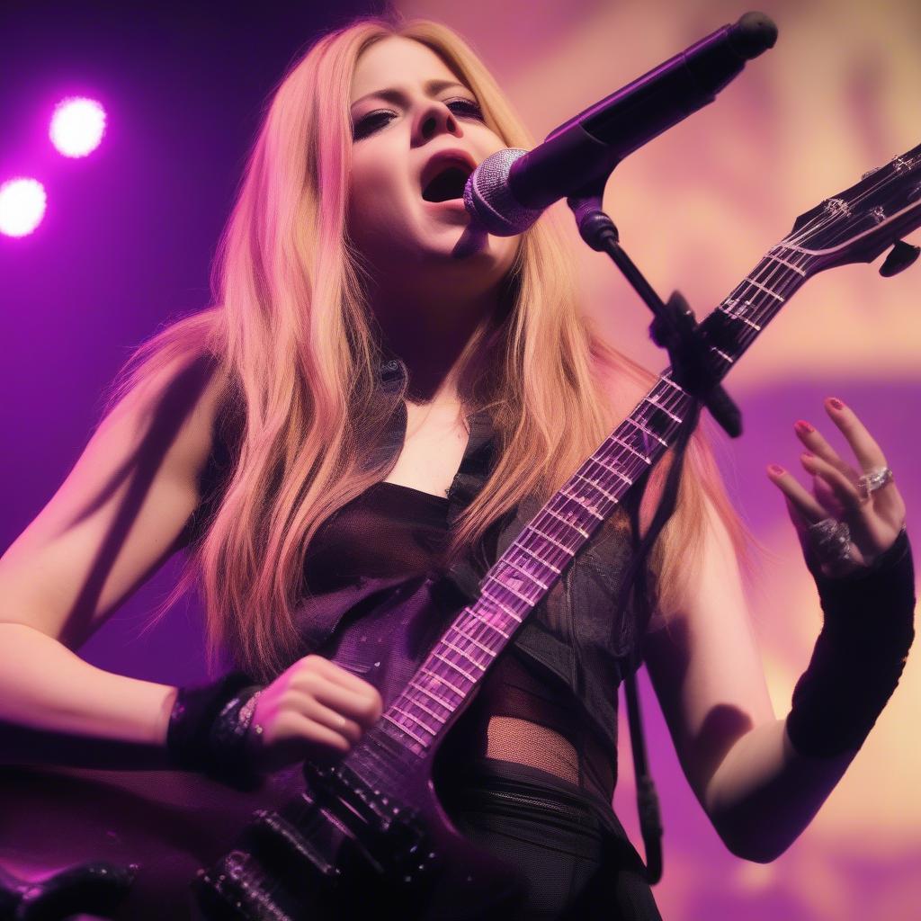 Avril Lavigne Performing Live